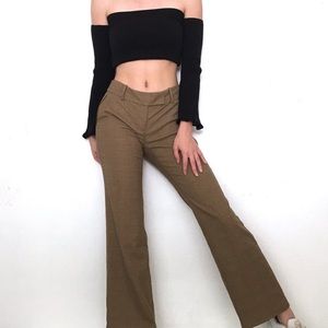 Anne Taylor Loft Petites plaid flared pants